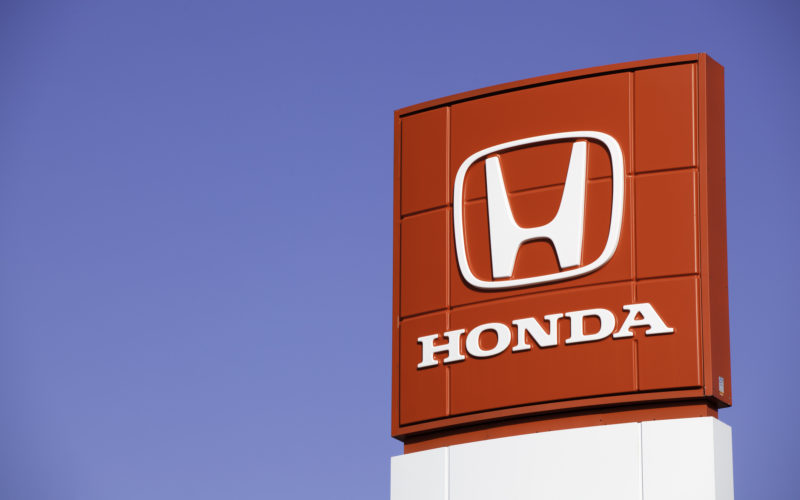 Honda Sign at Car Dealership